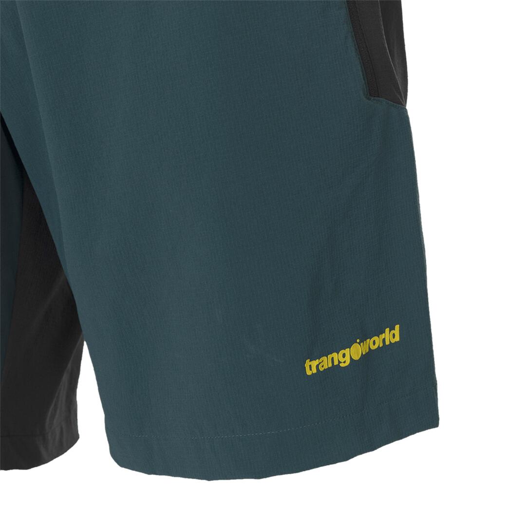 Pantalones cortos para Hombre Trangoworld Hornavan Verde/Negro/Amarillo 2/7