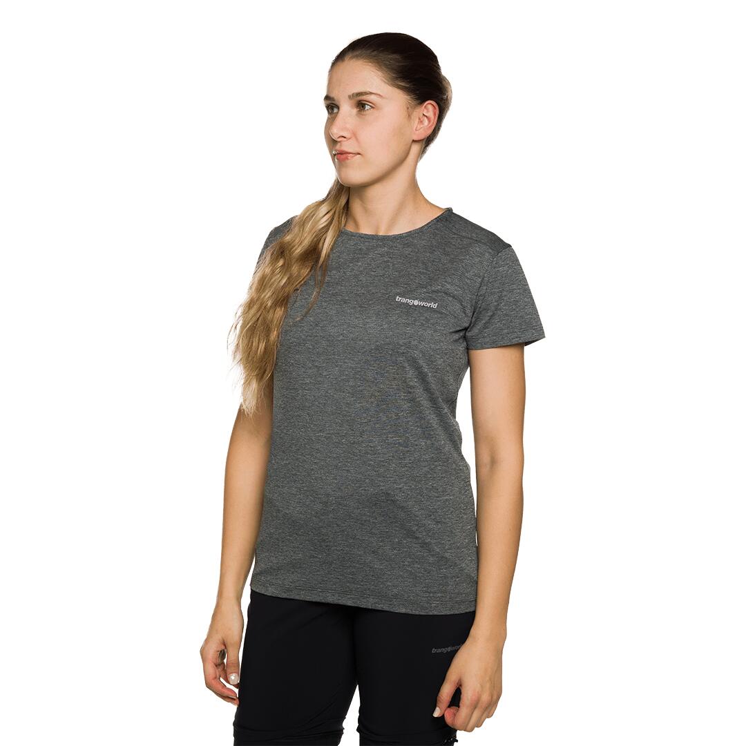 Camiseta para Mujer Trangoworld Rjavina Gris 3/6