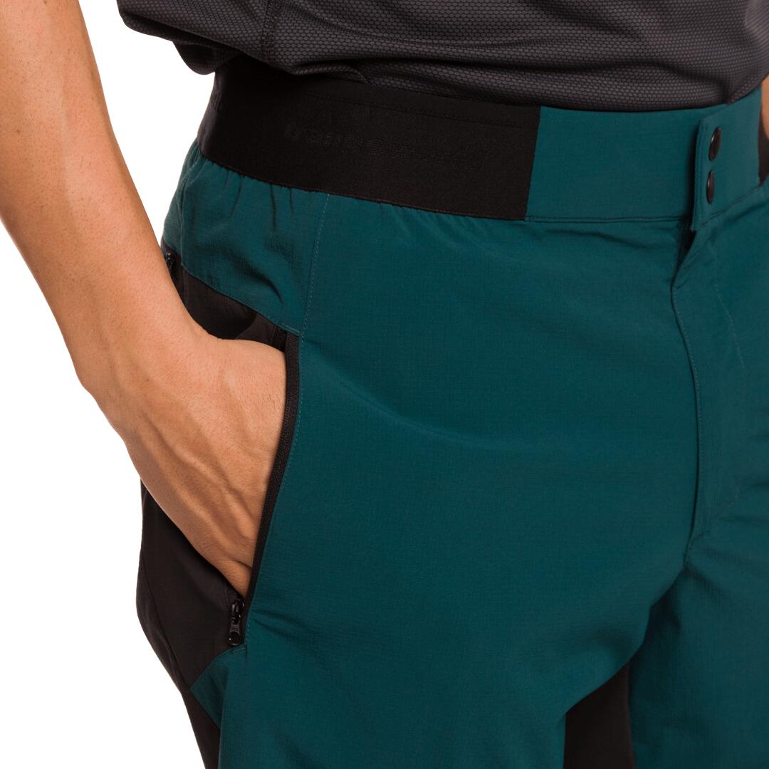 Pantalones cortos para Hombre Trangoworld Hornavan Verde/Negro/Amarillo 5/7