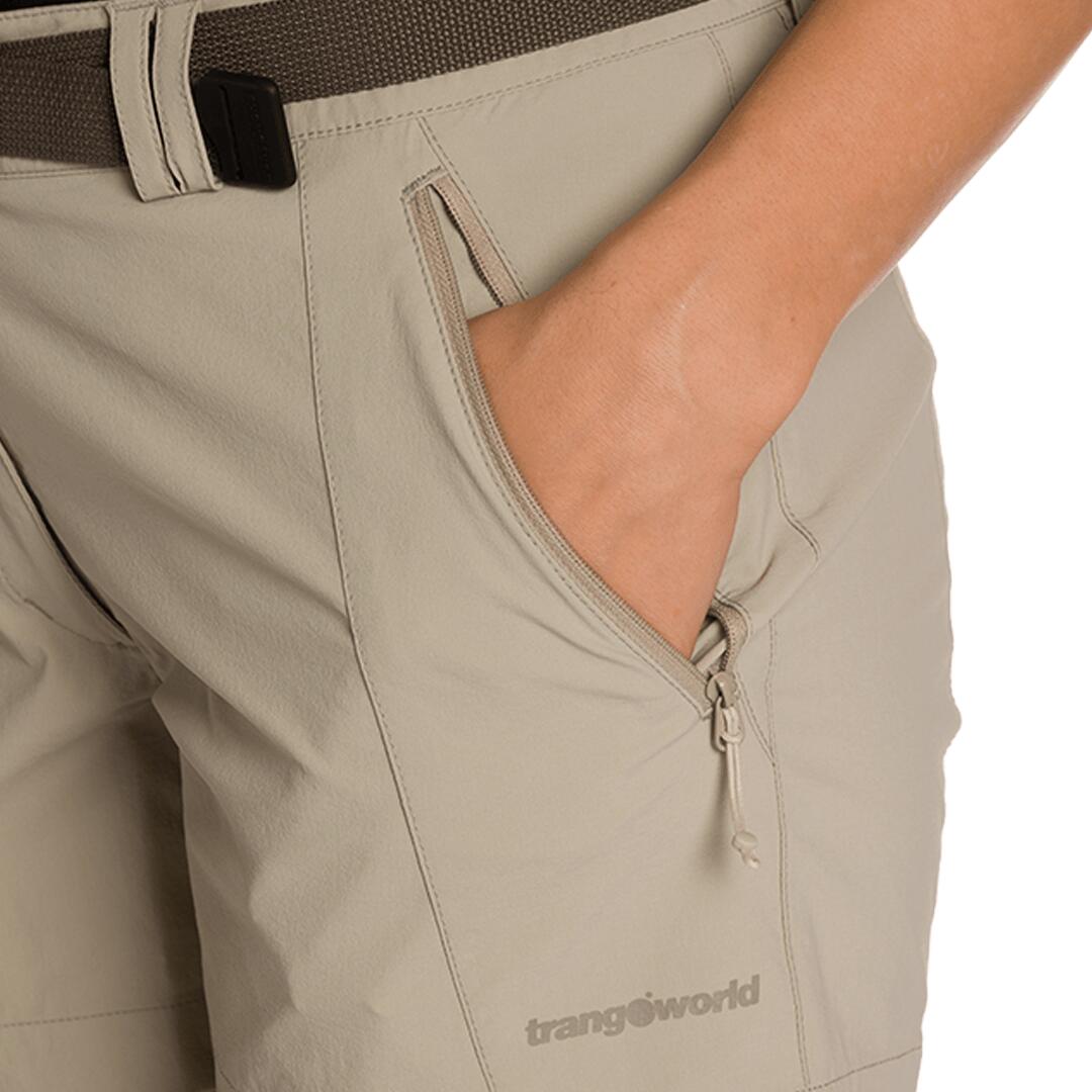 Pantalones cortos para Mujer Trangoworld Gorner Marrón/Gris 5/6