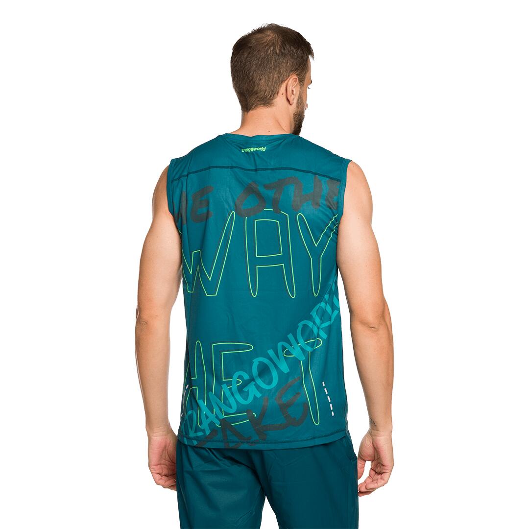 Camiseta de Trail Running para Hombre Trangoworld Champex Azul 4/7