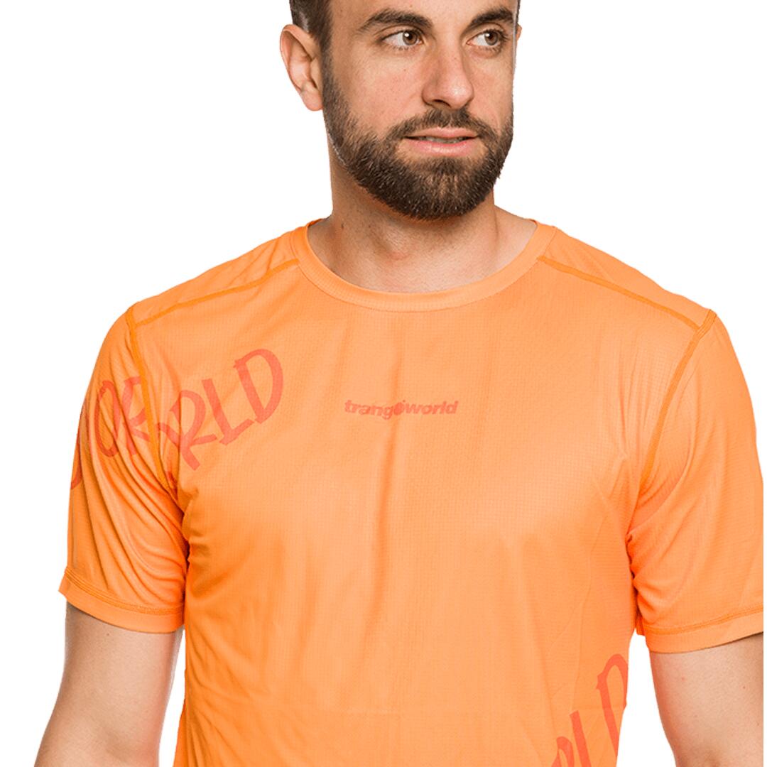Camiseta de Trail Running para Hombre Trangoworld Fouly Naranja 4/5