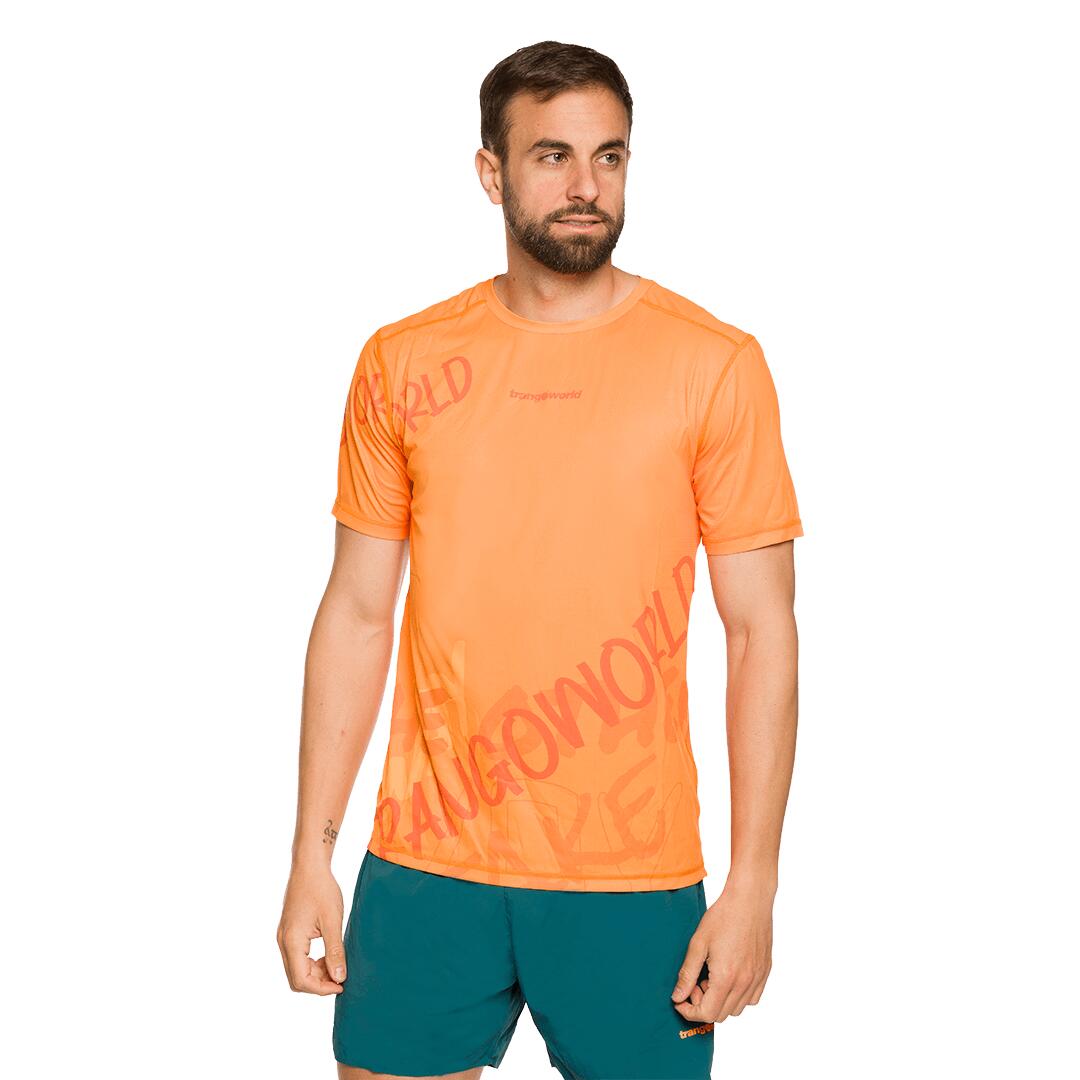 Camiseta de Trail Running para Hombre Trangoworld Fouly Naranja 3/5