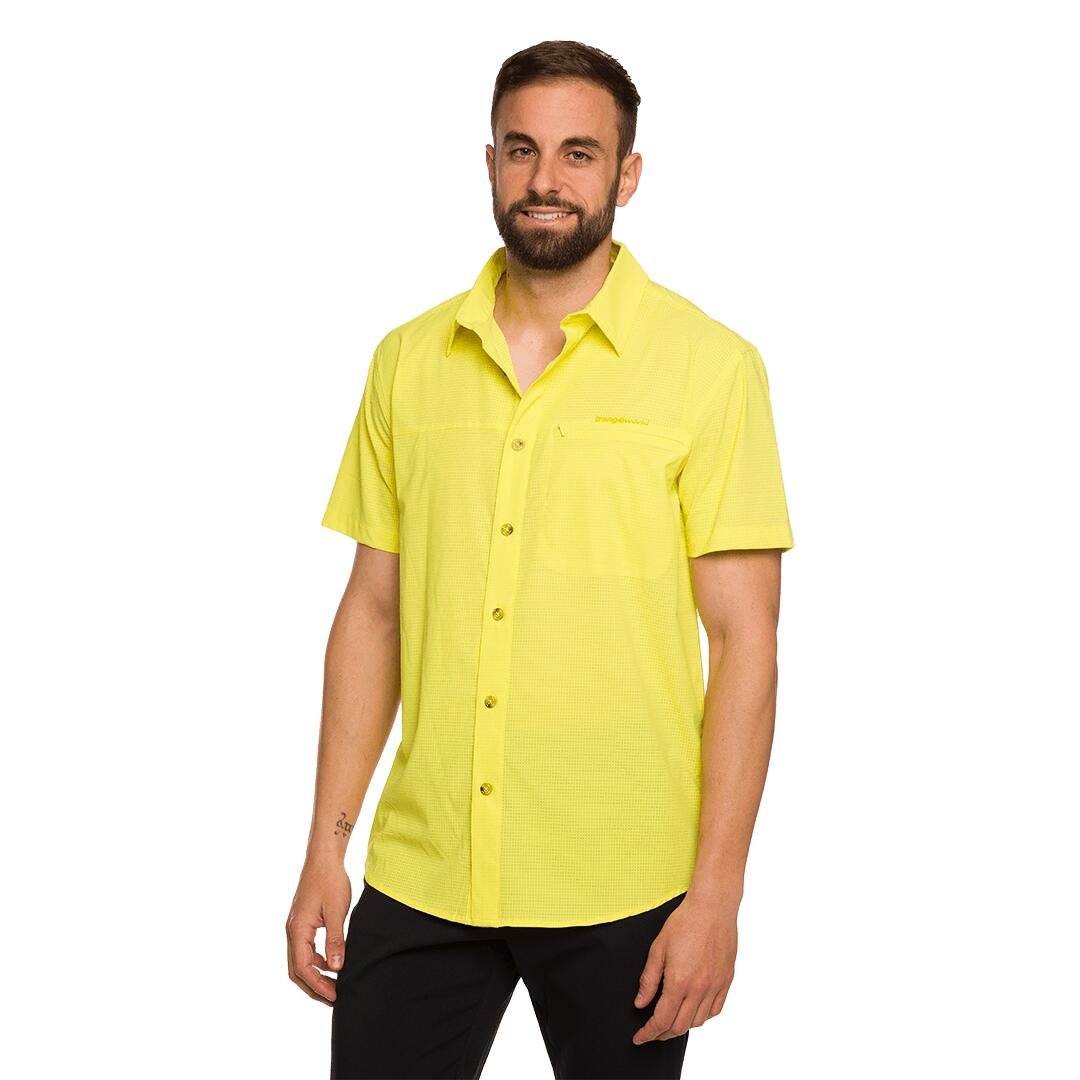 Camisa mangas cortas para Hombre Trangoworld Esera vn Amarillo/Gris 3/6