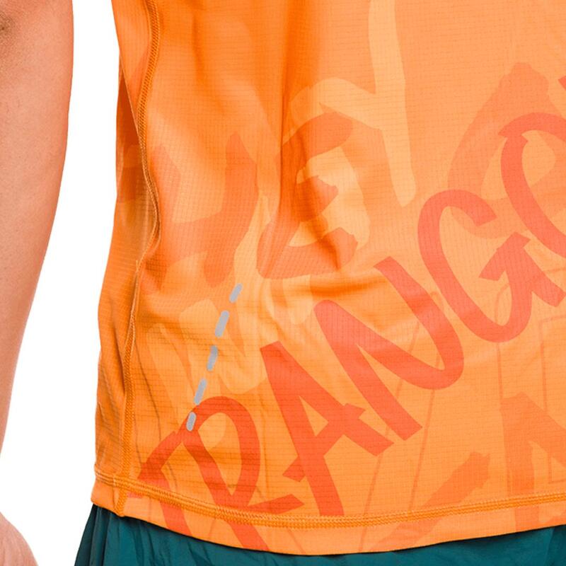 Camiseta de Trail Running para Hombre Trangoworld Fouly Naranja