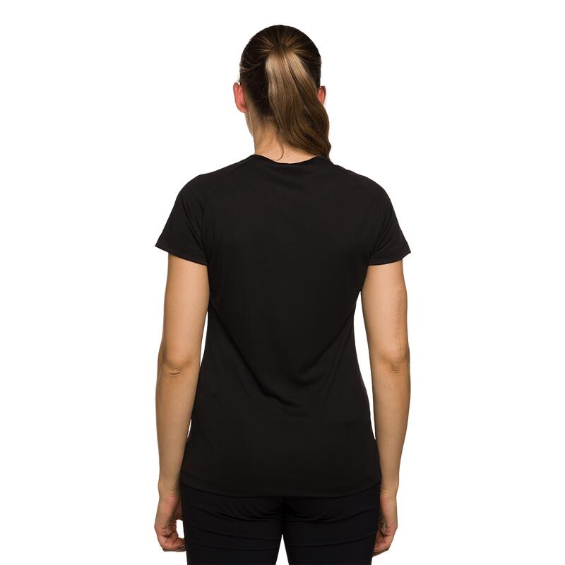Camiseta de manga corta para Mujer Trangoworld Sihl Negro protección UV+30