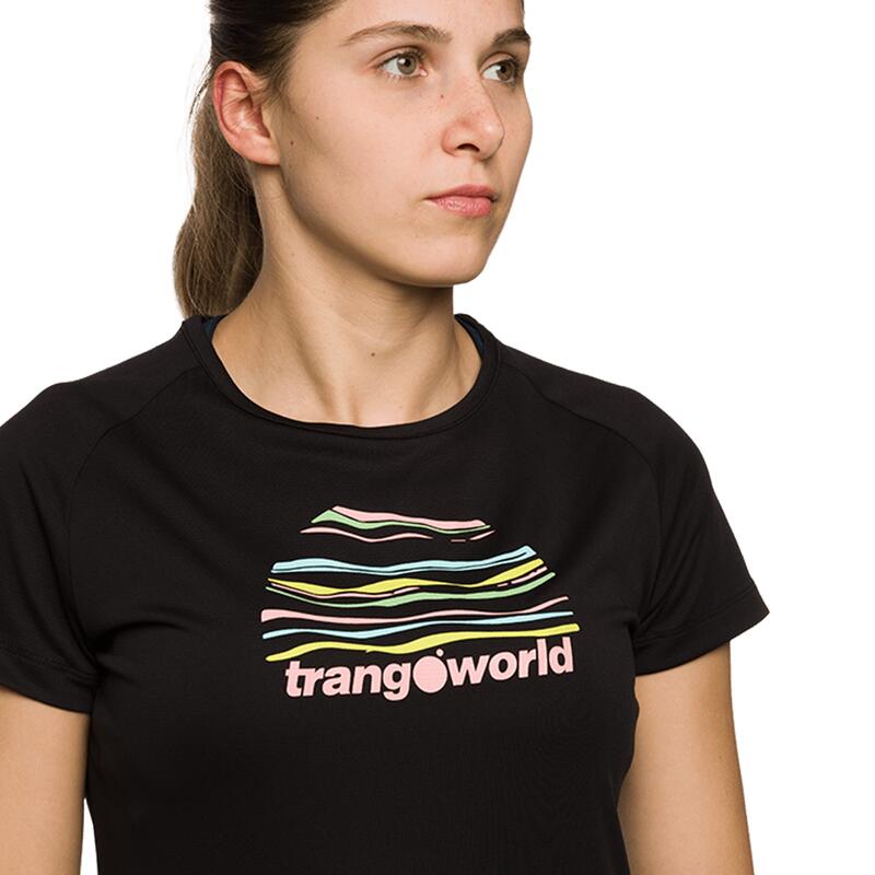 Camiseta para Mujer Trangoworld Sihl Negro protección UV+30