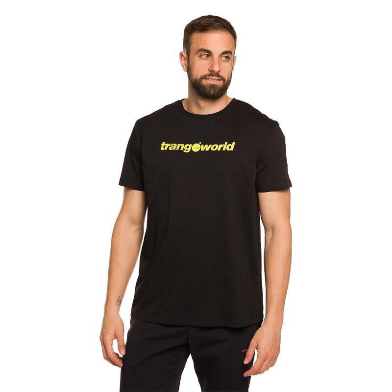 Camiseta de manga corta para Hombre Trangoworld Duero th Negro/Amarillo