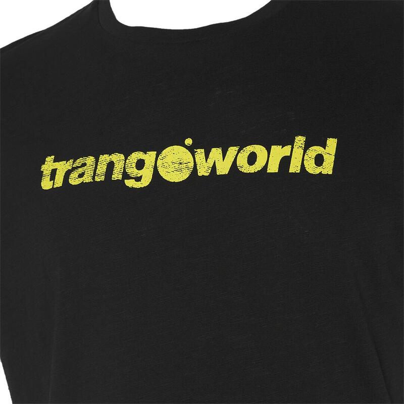 Camiseta de manga corta para Hombre Trangoworld Duero th Negro/Amarillo