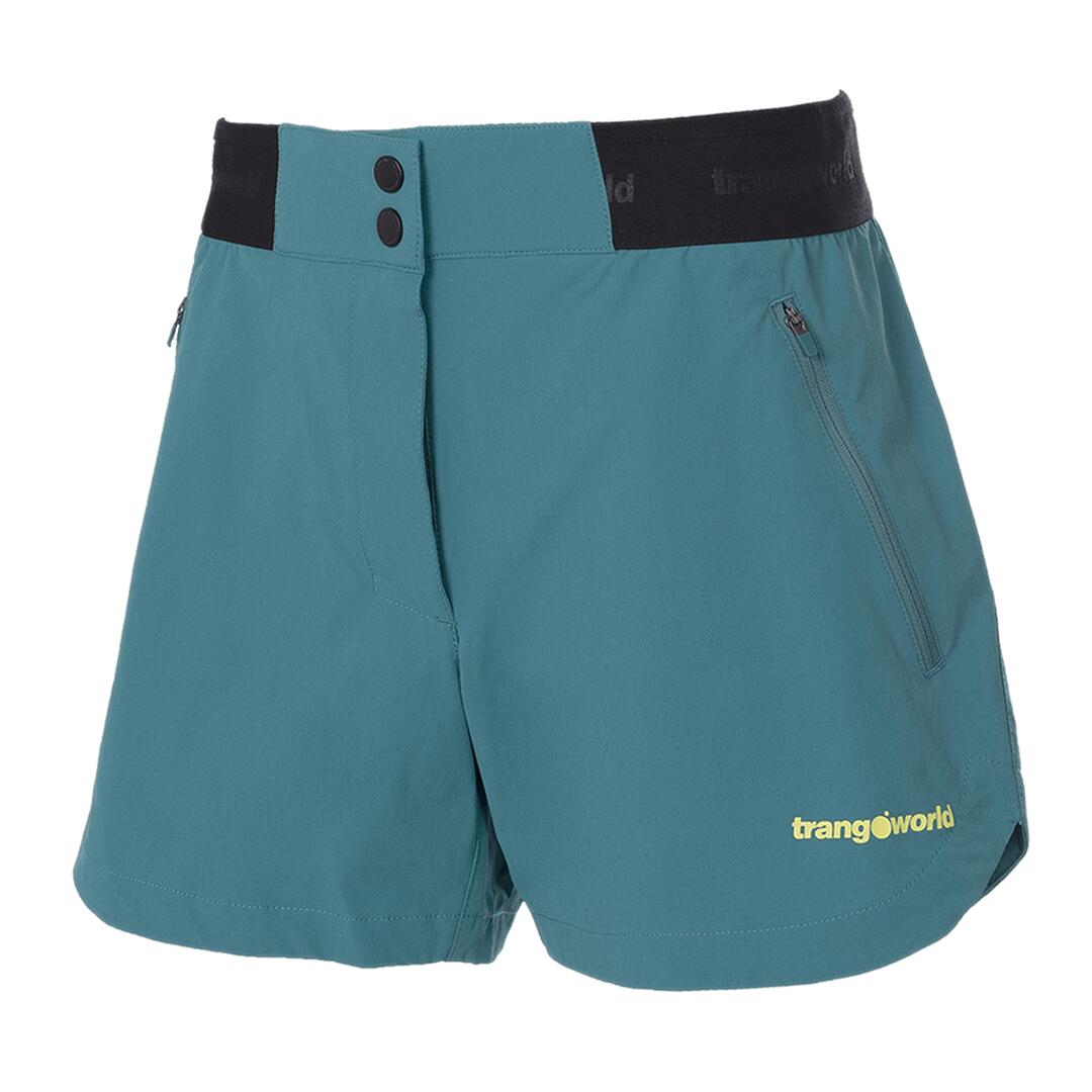 TRANGOWORLD Pantalones cortos para Mujer Trangoworld Stora Verde/Amarillo protección UV+30