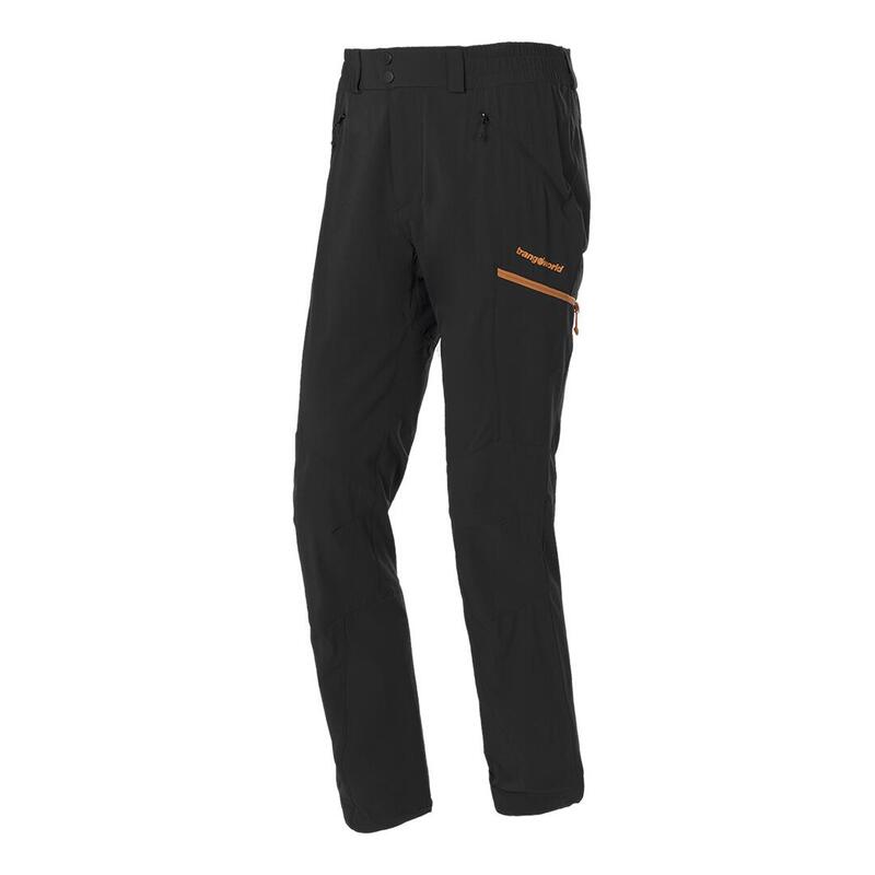 Pantalón para Hombre Trangoworld Malmo th Negro/Negro/Naranja protección UV+30