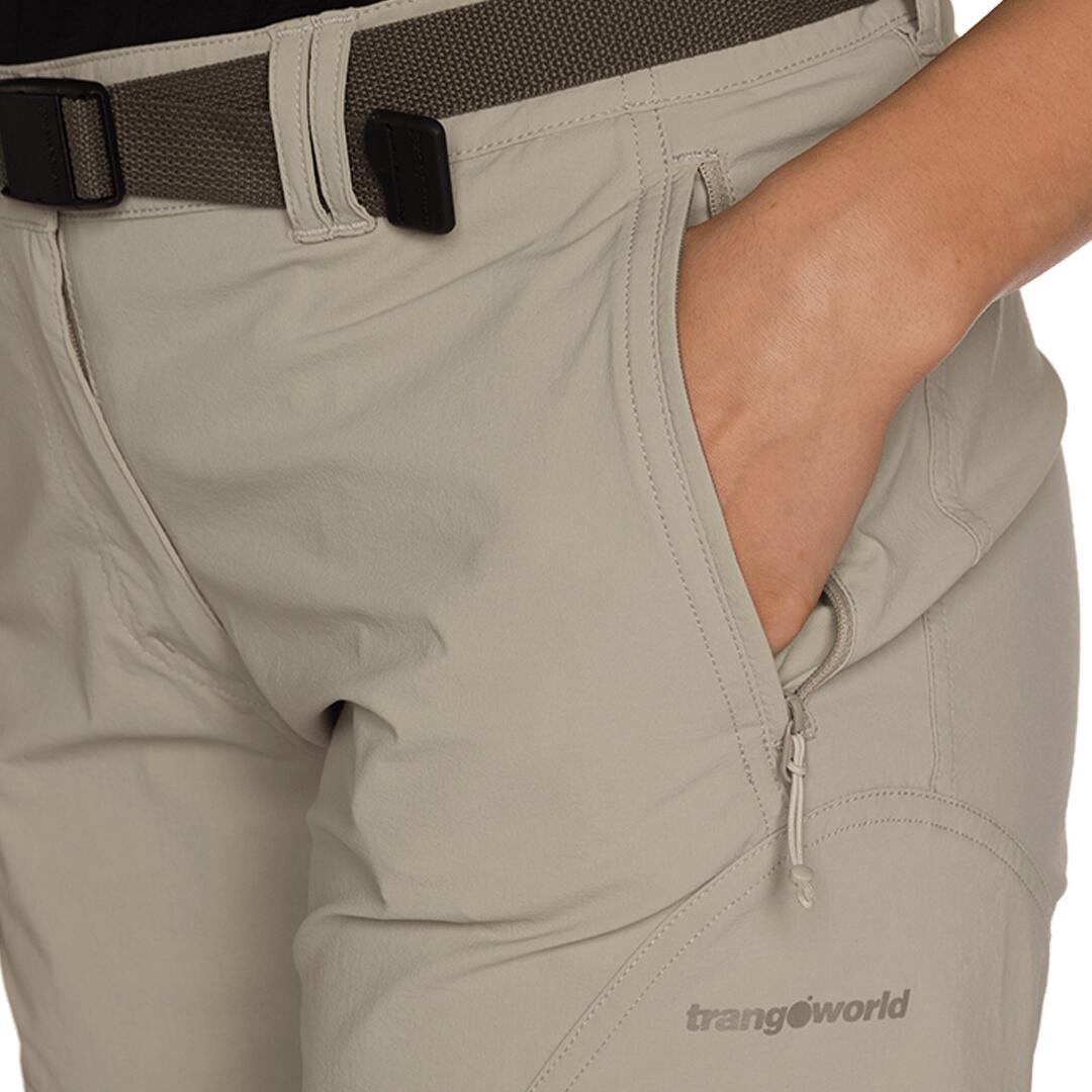 Pantalones cortos para Mujer Trangoworld Assy sf Marrón/Gris 6/7