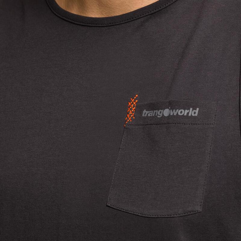 Camiseta de manga corta para Hombre Trangoworld Anse Negro