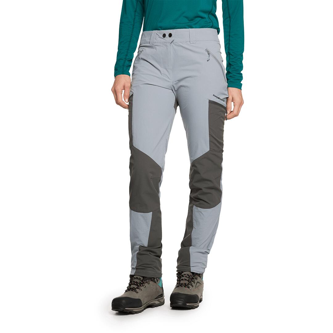 Pantalón para Mujer Trangoworld Malaren Gris/Gris/Gris 3/7