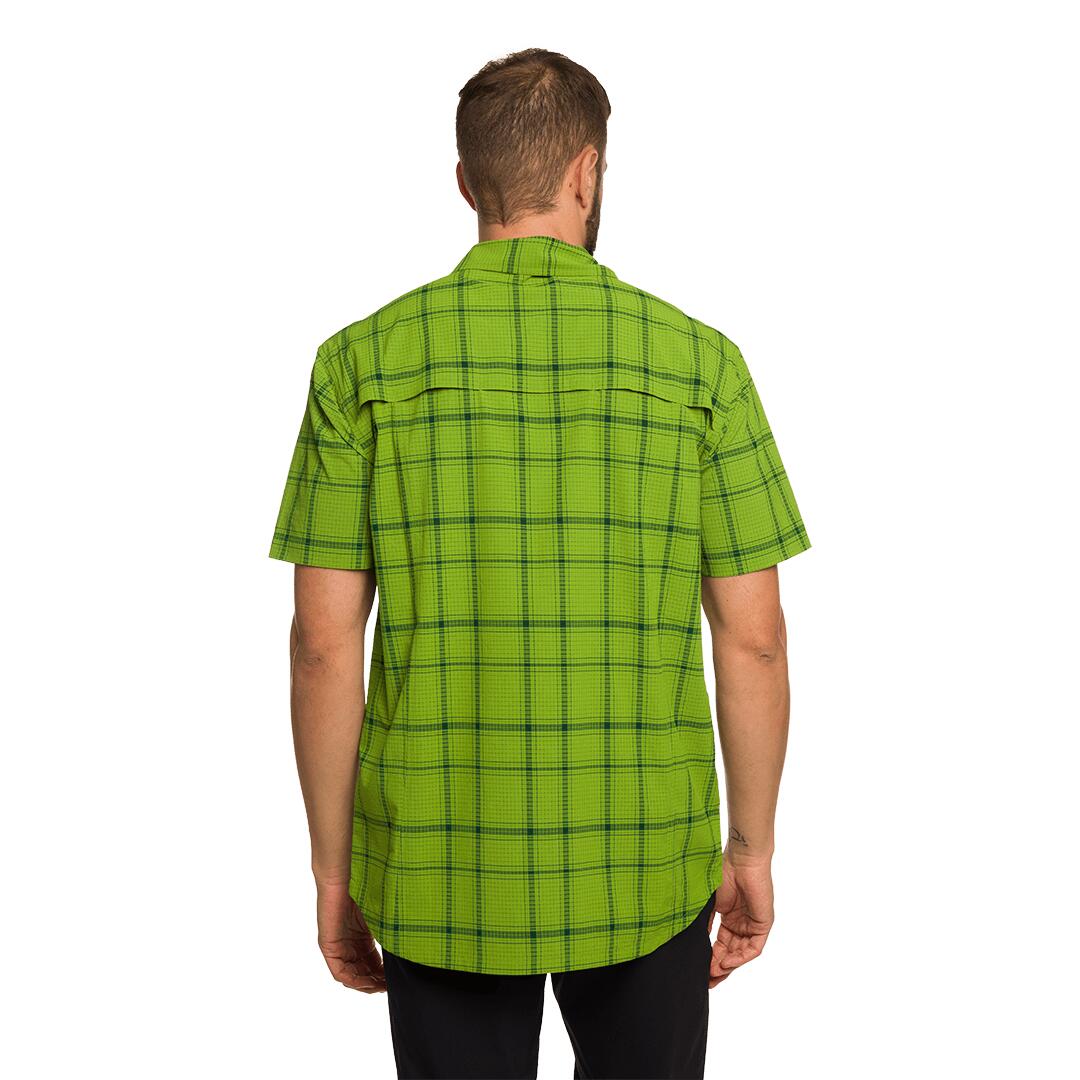 Camisa mangas cortas para Hombre Trangoworld Cassiar Verde/Gris 4/6