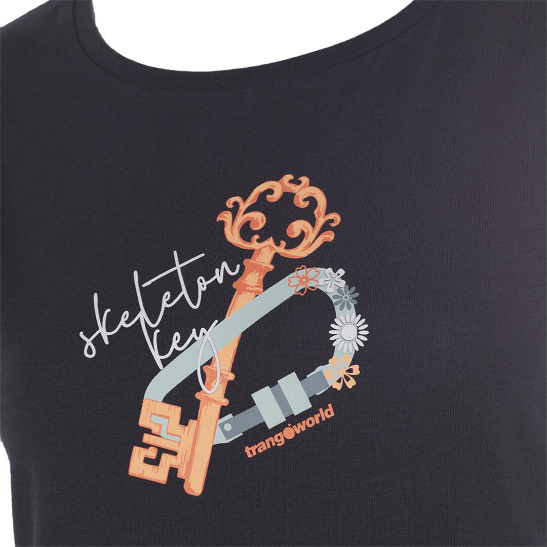 Camiseta para Mujer Trangoworld Keys Negro 2/6