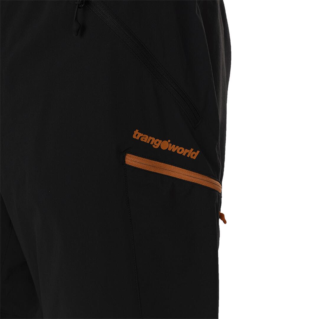 Pantalones cortos para Hombre Trangoworld Stuor Negro/Negro/Naranja protección 2/7