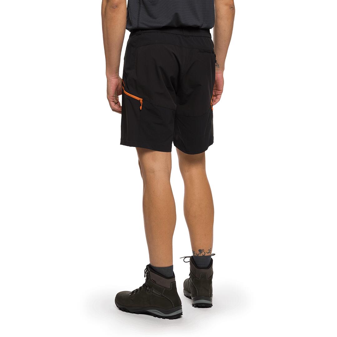 Pantalones cortos para Hombre Trangoworld Stuor Negro/Negro/Naranja protección 4/7