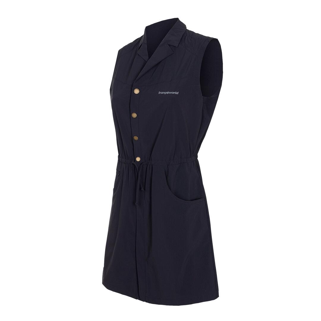 TRANGOWORLD Vestido para Mujer Trangoworld Cameros Negro protección UV+30
