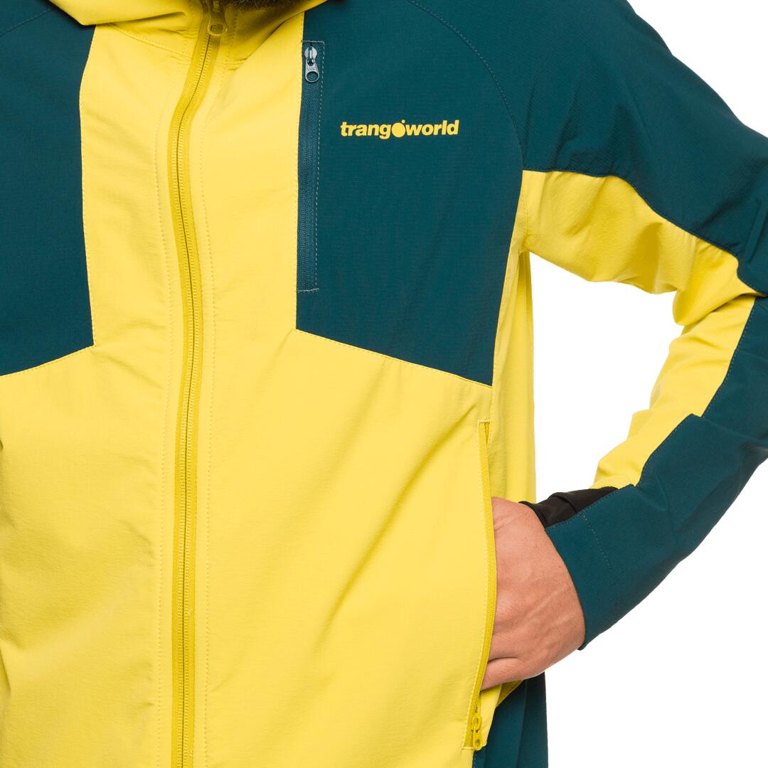 Softshell para Hombre Trangoworld Eighe Amarillo/Verde 5/7
