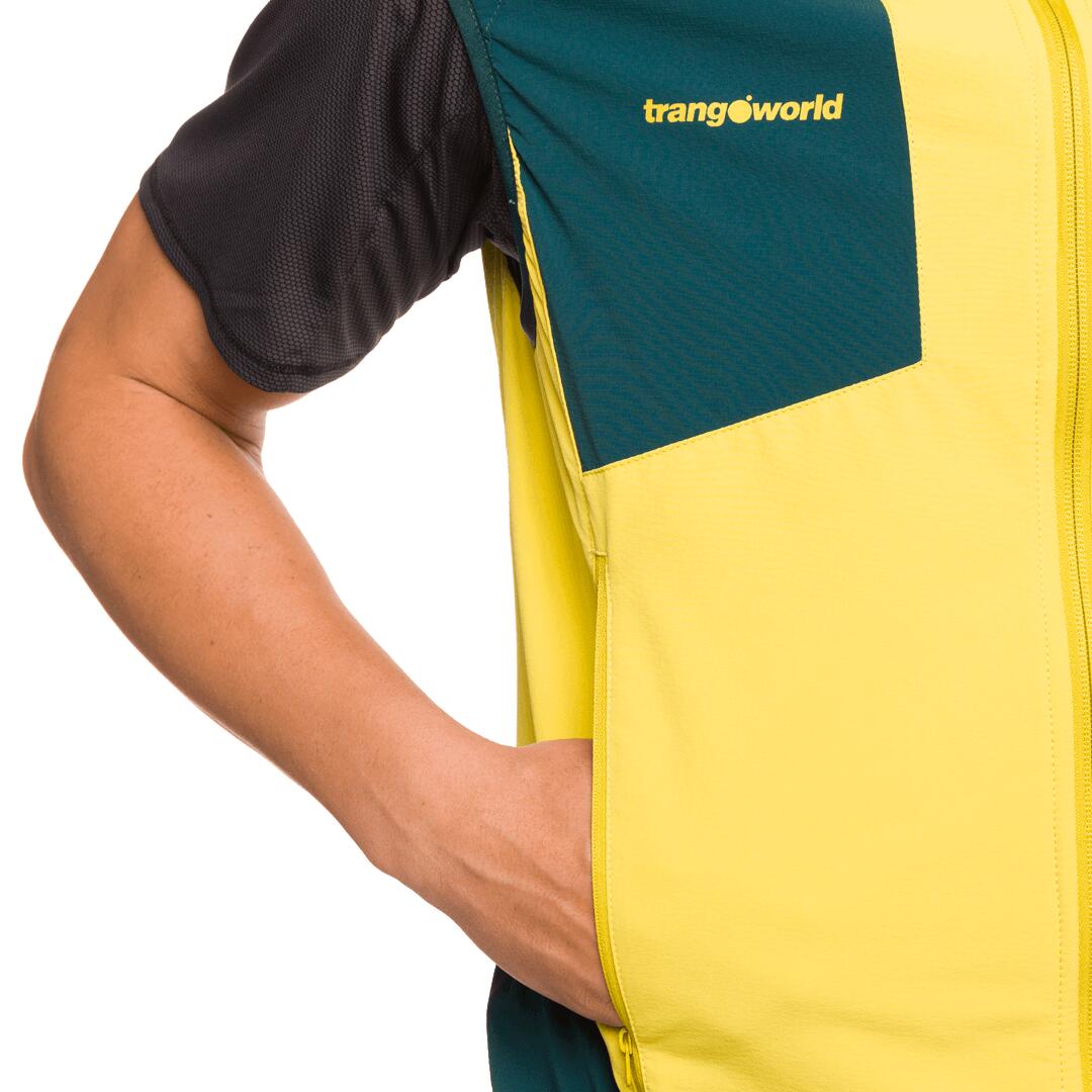 Chaleco para Hombre Trangoworld Valvika Amarillo/Verde 6/6