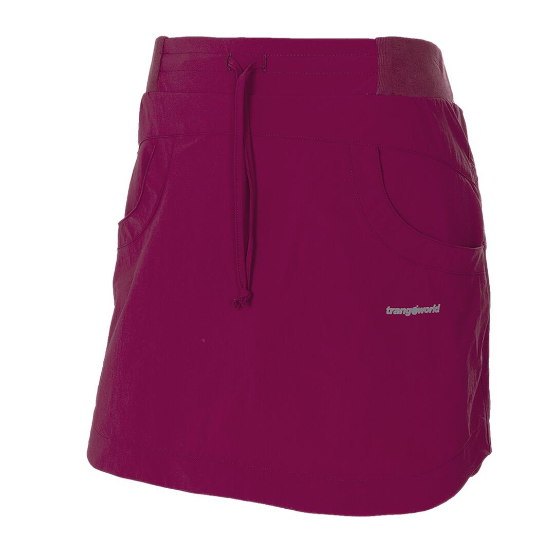 TRANGOWORLD Falda para Mujer Trangoworld Nantes sf Morado/Negro protección UV+50