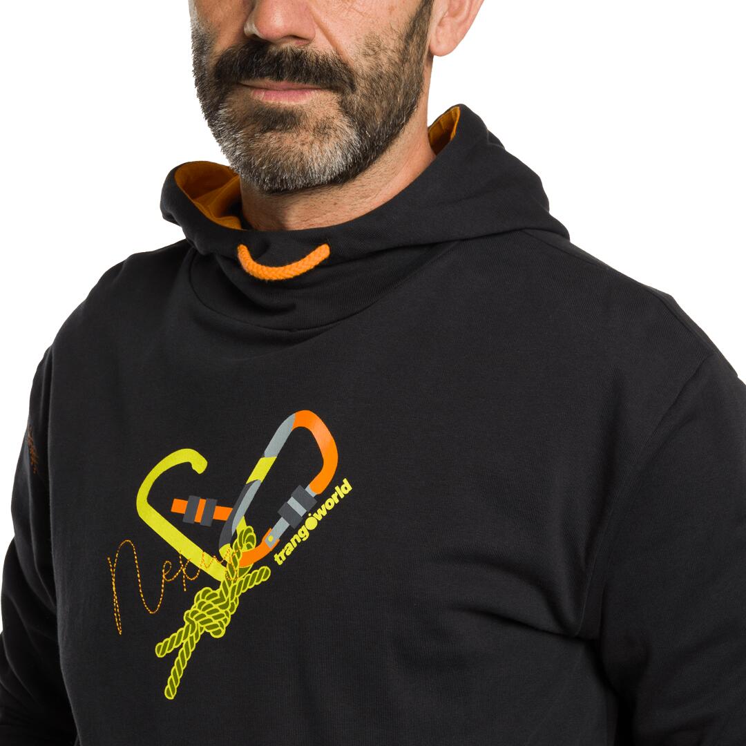 Sudadera para Hombre Trangoworld Nexus Negro/Naranja 5/6