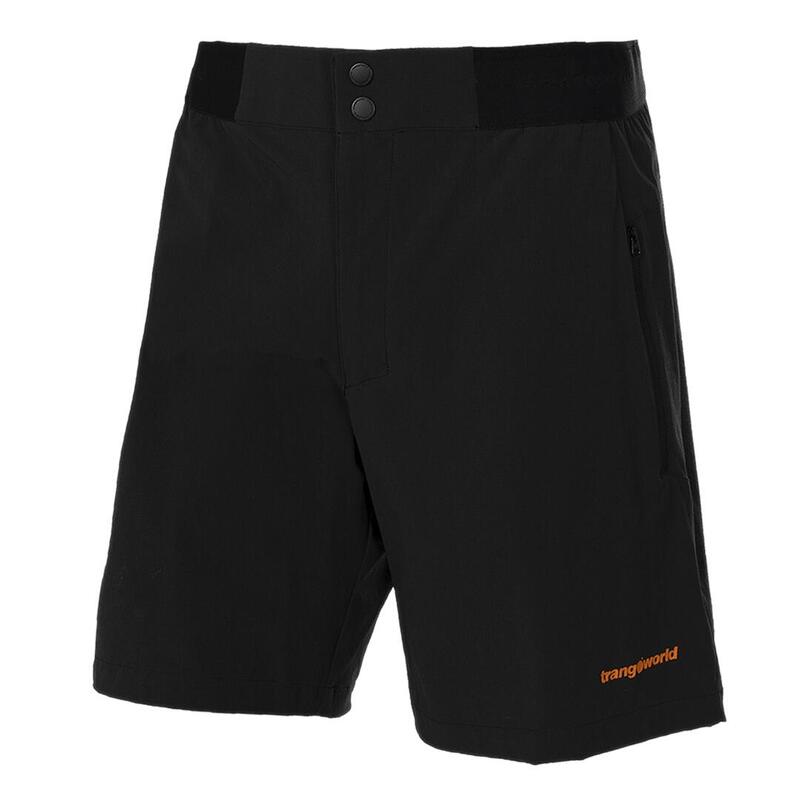 Pantalones cortos para Hombre Trangoworld Hornavan Negro/Negro/Naranja