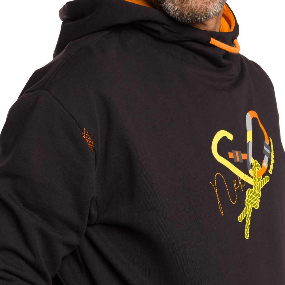 Sudadera para Hombre Trangoworld Nexus Negro/Naranja 6/6