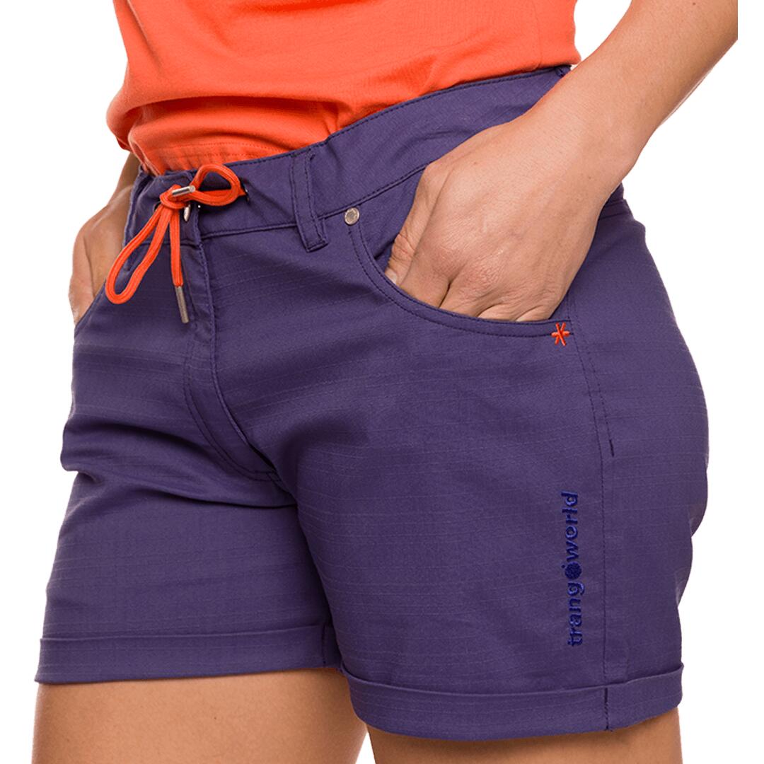 Pantalones cortos para Mujer Trangoworld Gemona Azul/Naranja/Negro 5/7