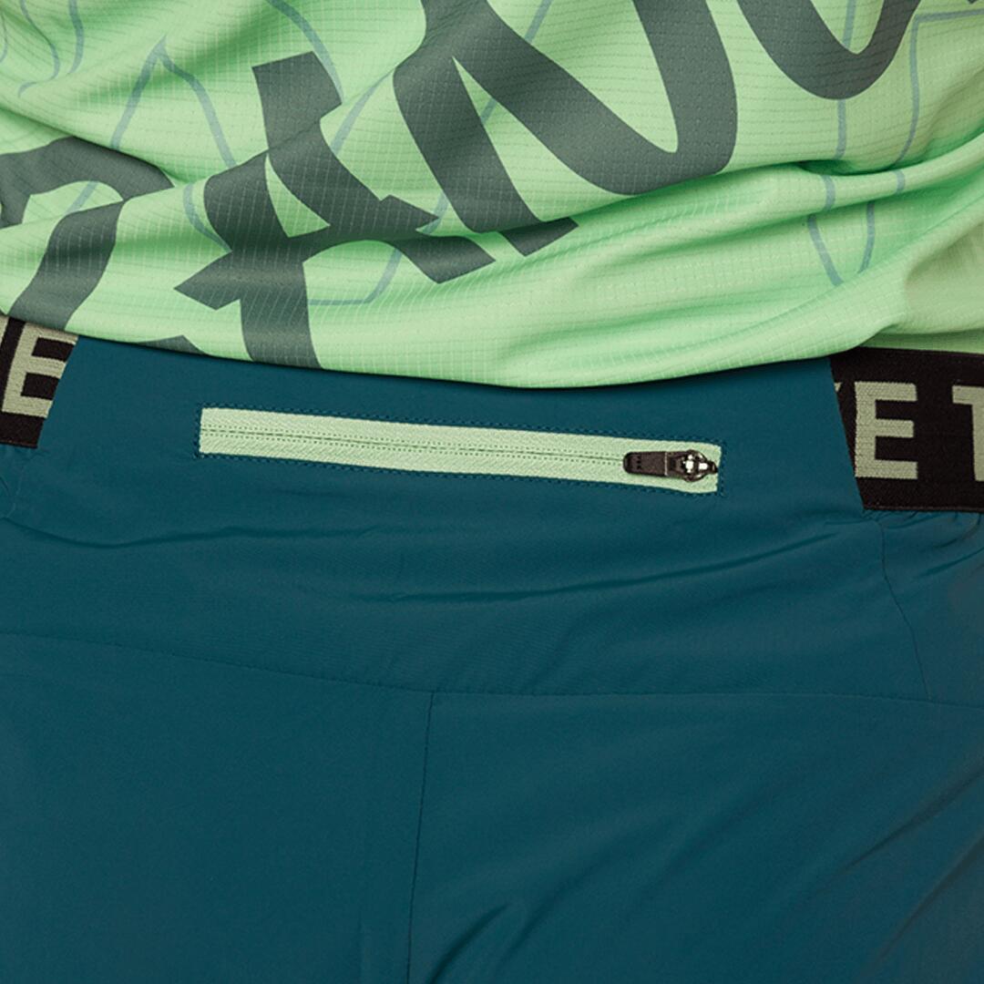 Pantalones cortos de Trail Running para Mujer Trangoworld Larues Azul/Verde 3/5