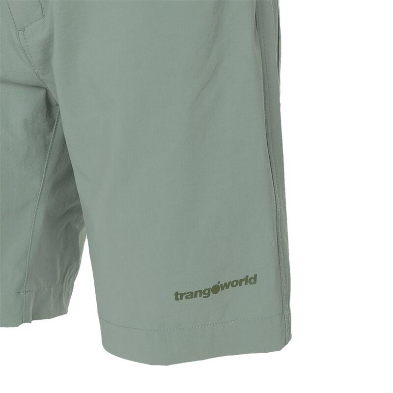 Pantalón corto para niños Trangoworld Lalin sf Gris/Verde protección UV+50