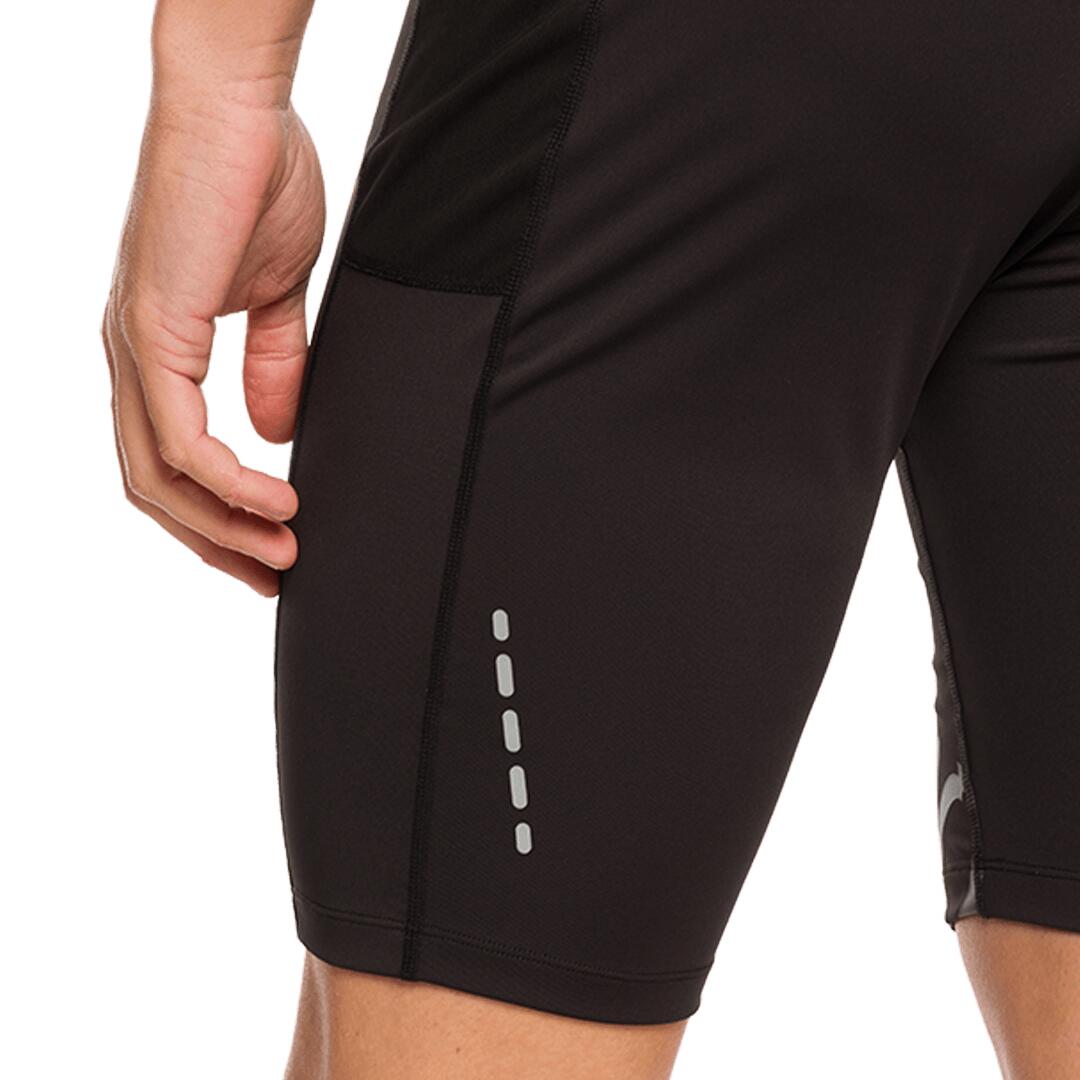 Mallas cortas de Trail Running para Hombre Trangoworld Bocharz Negro/Negro 3/7