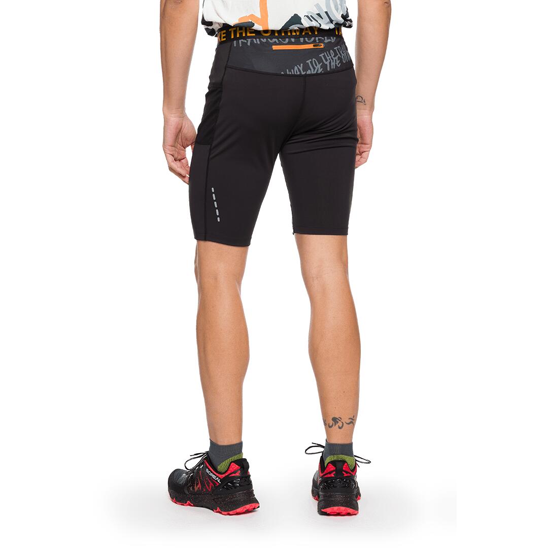 Mallas cortas de Trail Running para Hombre Trangoworld Bocharz Negro/Negro 2/7