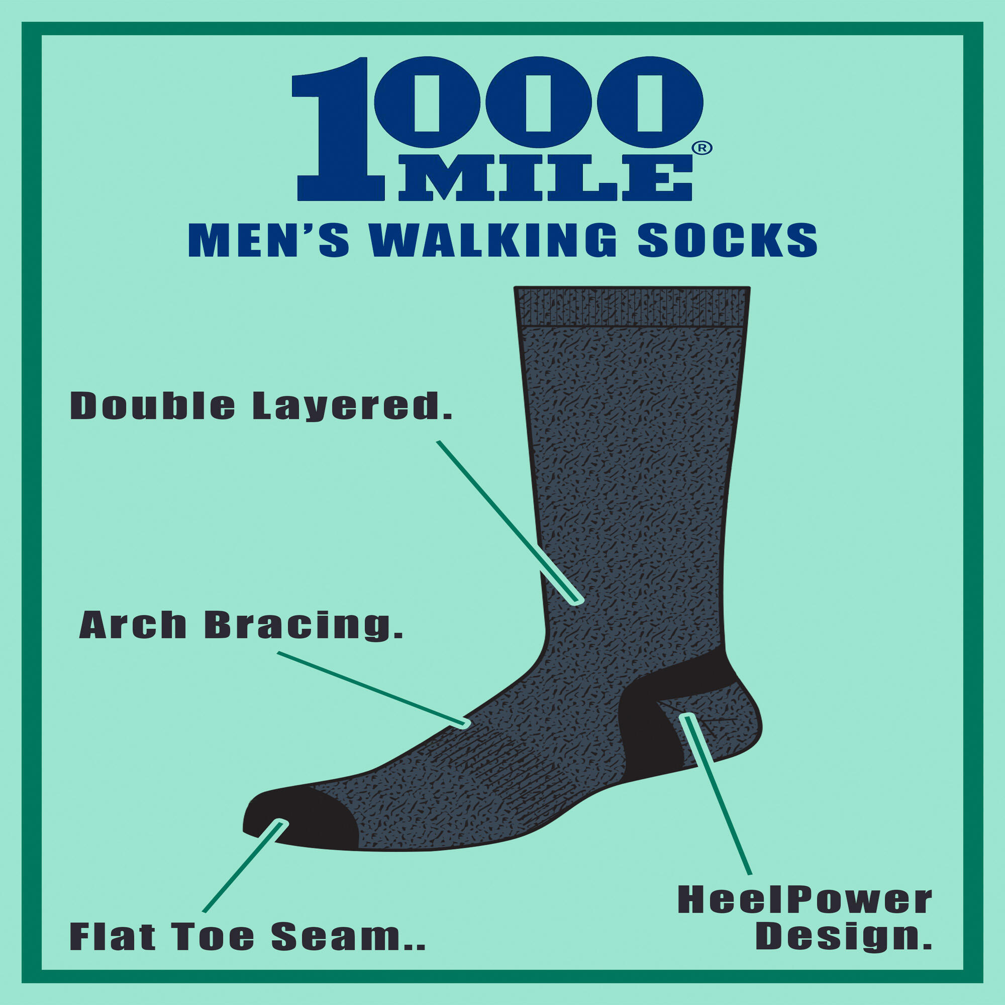 1 Pack Mens Lightweight Walking Repreve 3/3