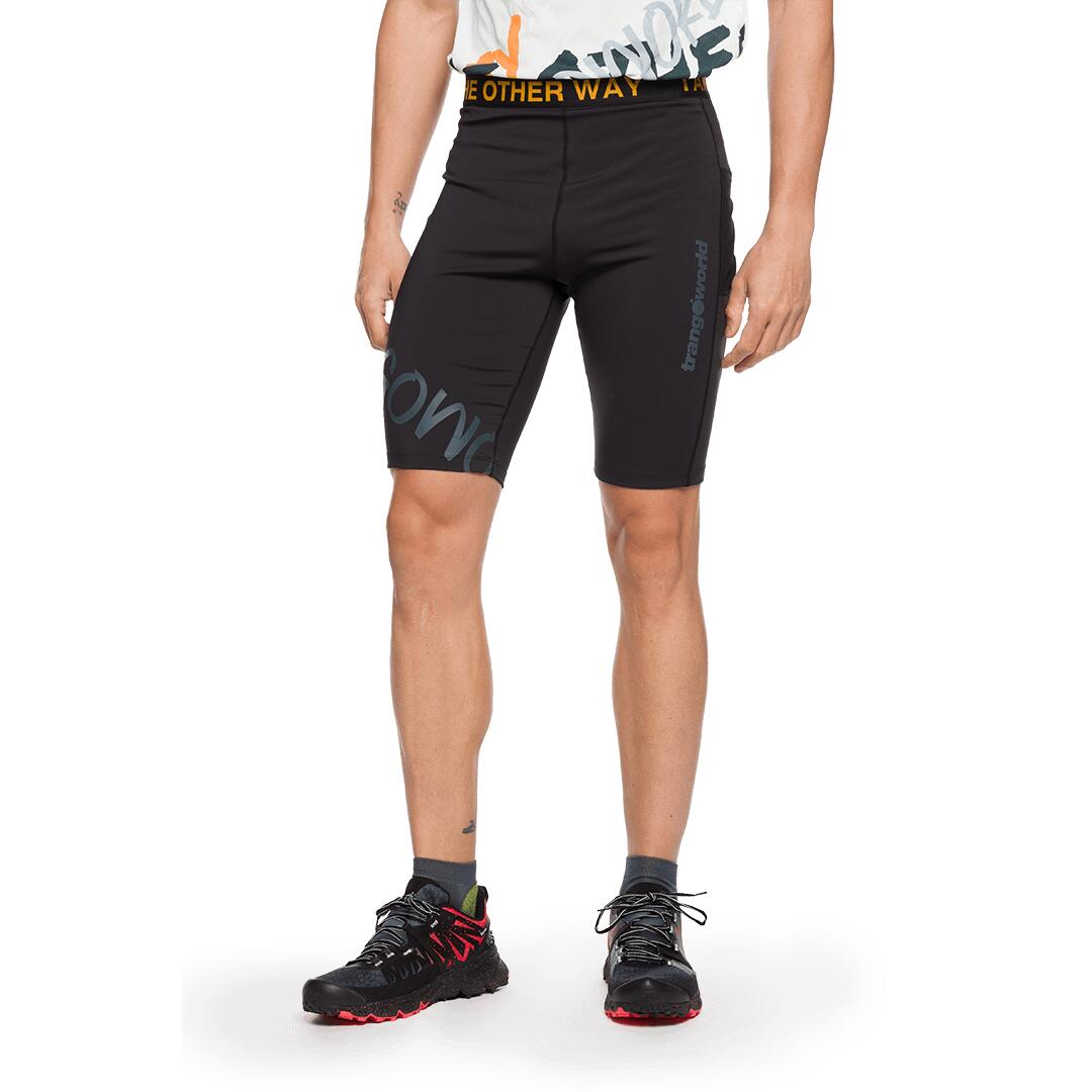 TRANGOWORLD Mallas cortas de Trail Running para Hombre Trangoworld Bocharz Negro/Negro