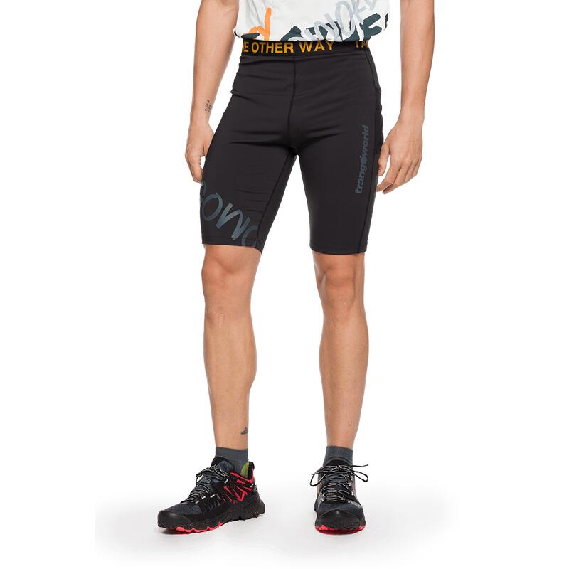 Mallas cortas de Trail Running para Hombre Trangoworld Bocharz Negro/Negro