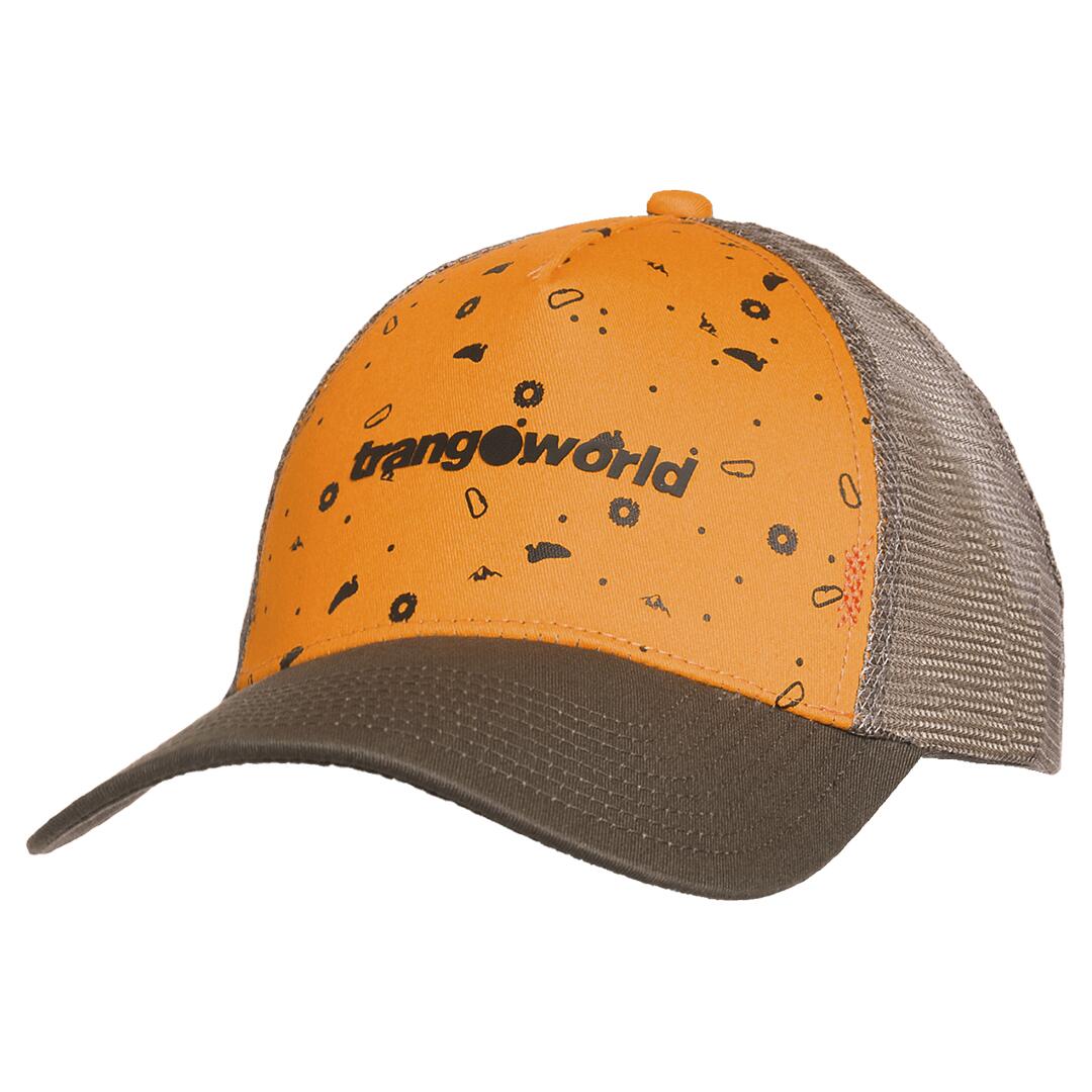 naranja / marrón oscuro