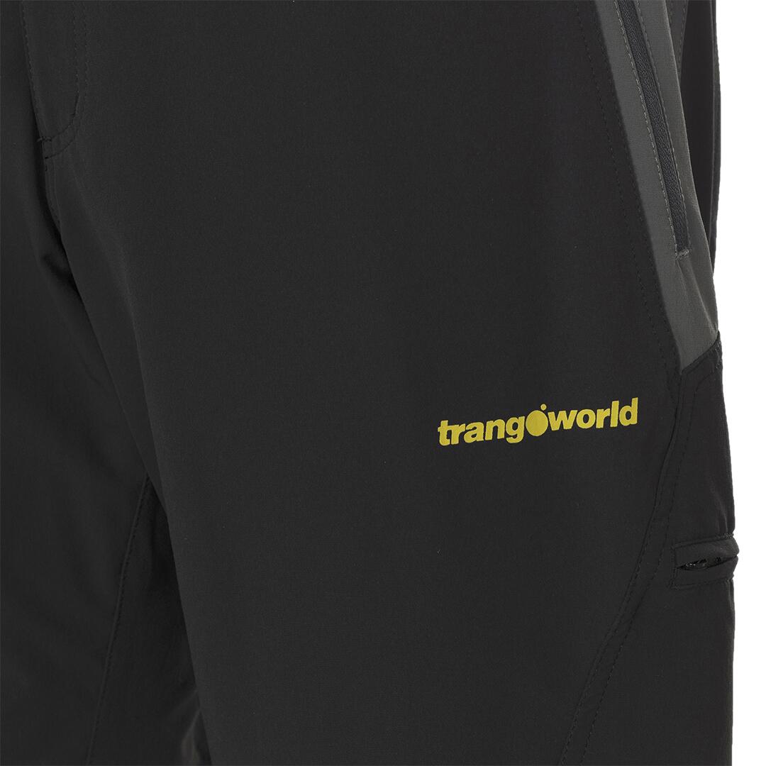 Pantalones cortos para Hombre Trangoworld Koal th Negro/Gris/Amarillo 2/6