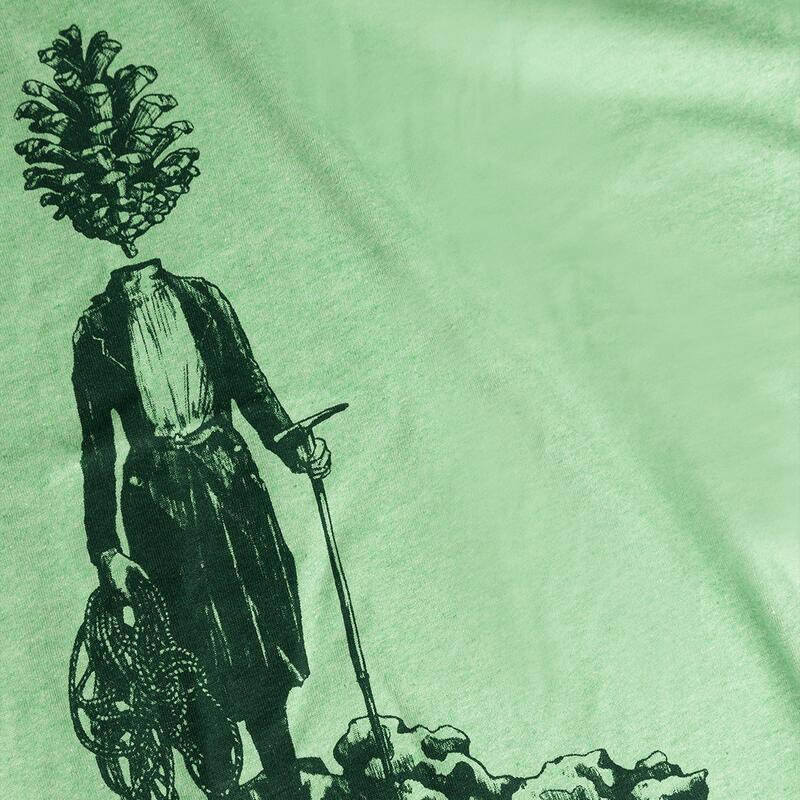 Camiseta de manga corta para Mujer Trangoworld Pinea Verde