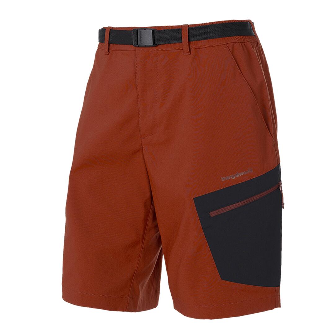 TRANGOWORLD Bermuda para Hombre Trangoworld Laruns sf Marrón/Negro protección UV+50