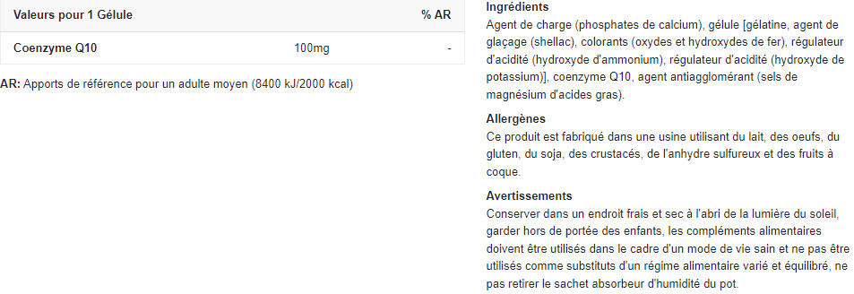 Antioxidanten - Q10 Co-enzym (60 Capsules) 2/4