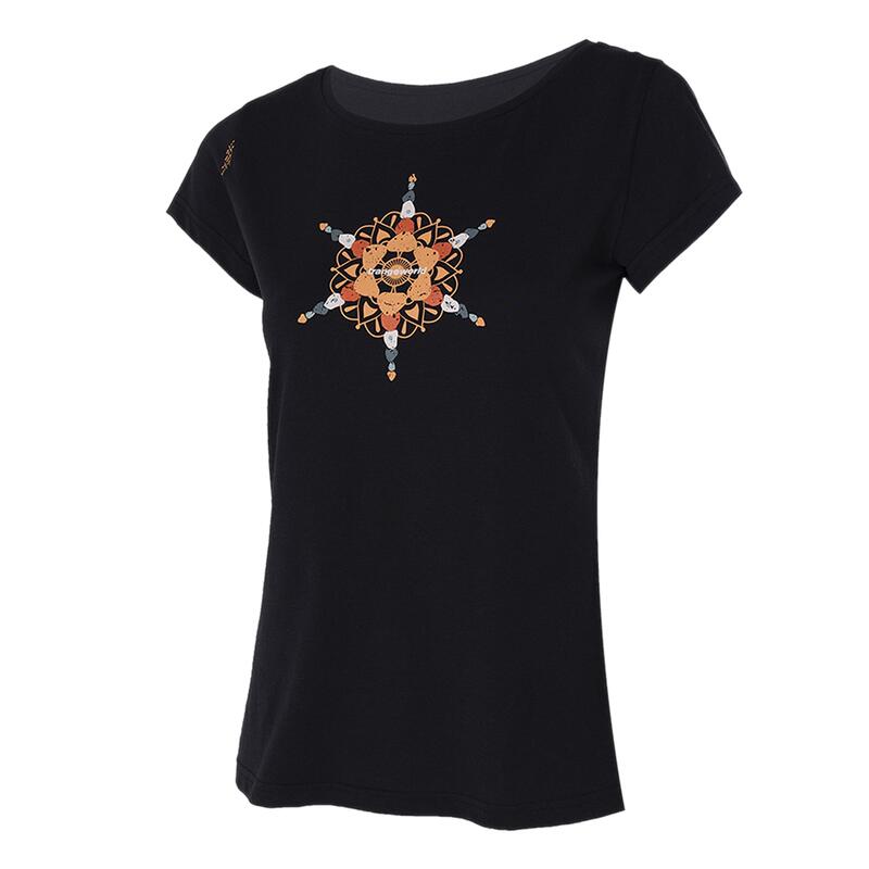 Camiseta para Mujer Trangoworld Mandala Negro