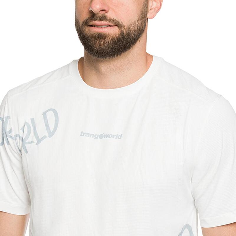 Camiseta de Trail Running para Hombre Trangoworld Fouly Blanco