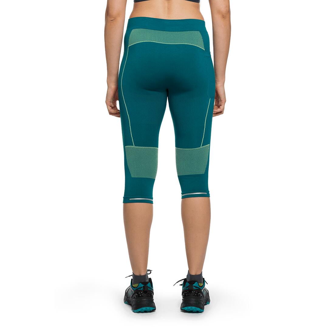 Malla pirata de Trail Running para Mujer Trangoworld Juncala Azul/Verde 2/6