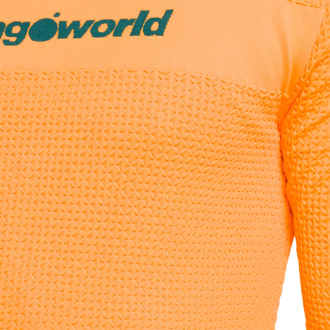 Sudadera de Trail Running para Hombre Trangoworld Tromso Naranja/Azul 4/6