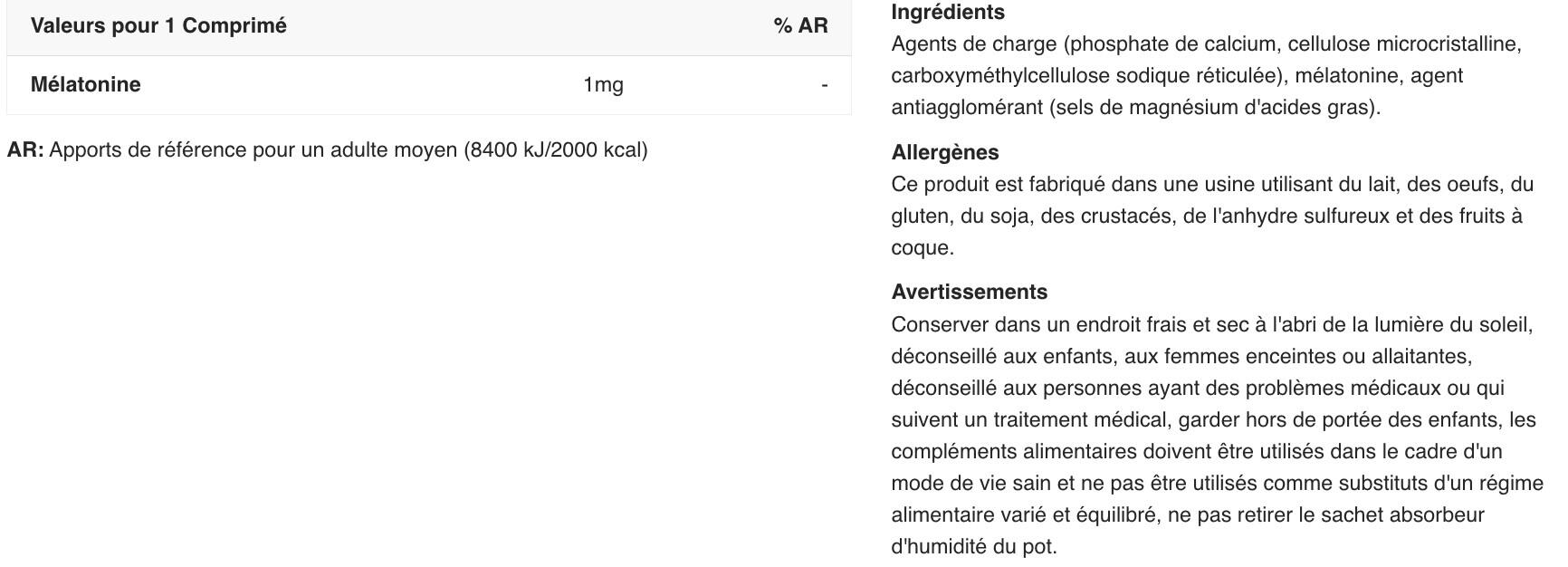 Mélatonine - Melatonin - 90 Comprimés 2/5