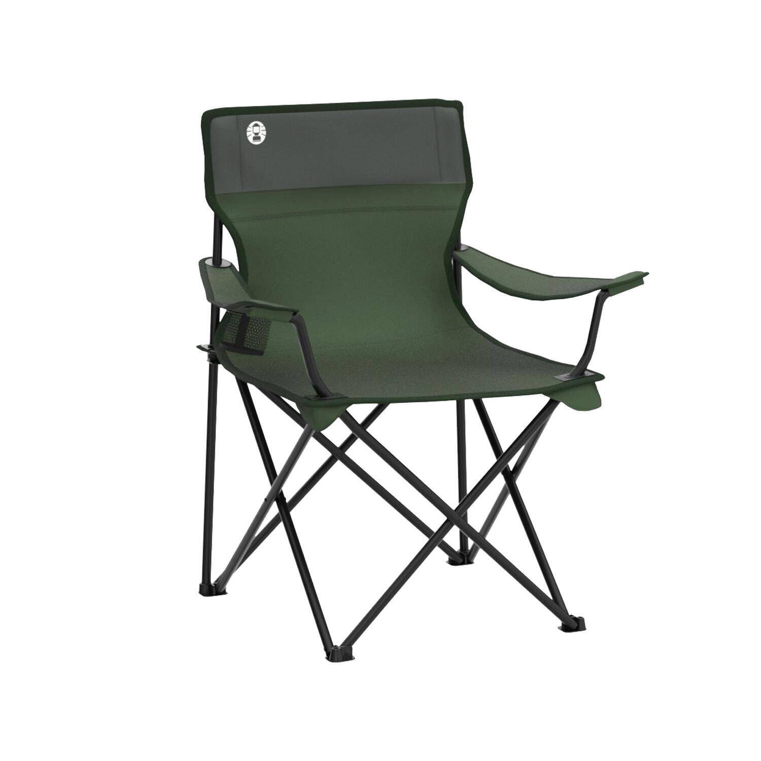 Coleman Polyester Standard Quad Chair, Lightweight Foldable and Portable Camping Chair (Green)
