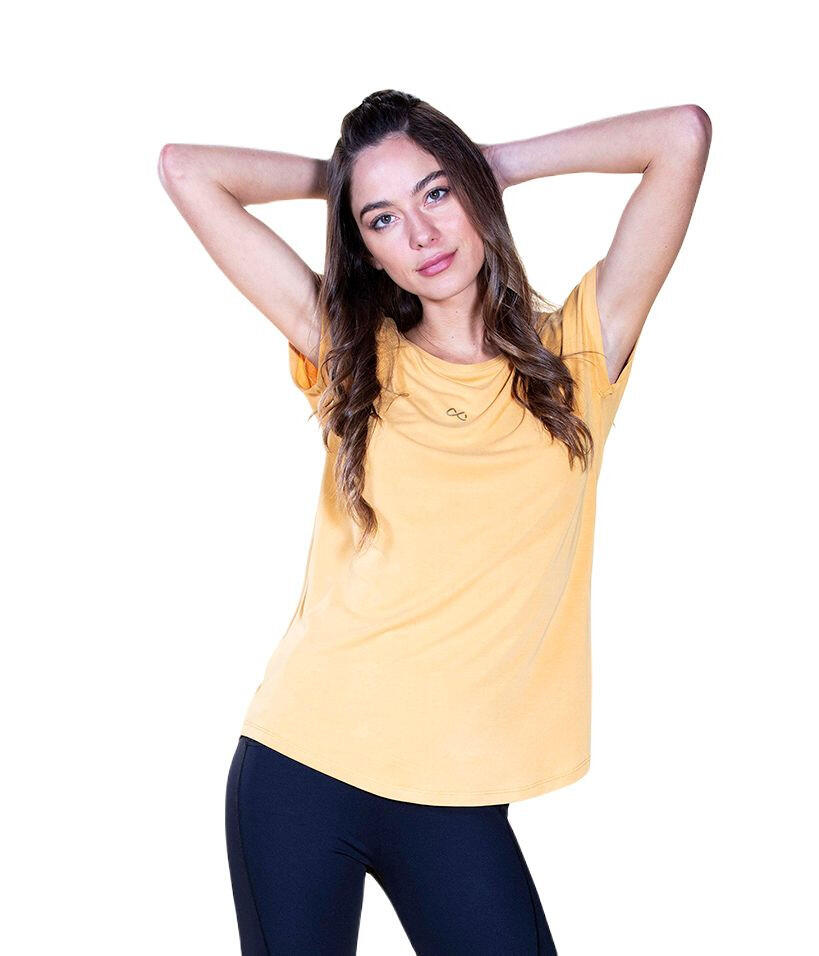 T-shirt mulher manga curta t-shirt lux gym ditchil