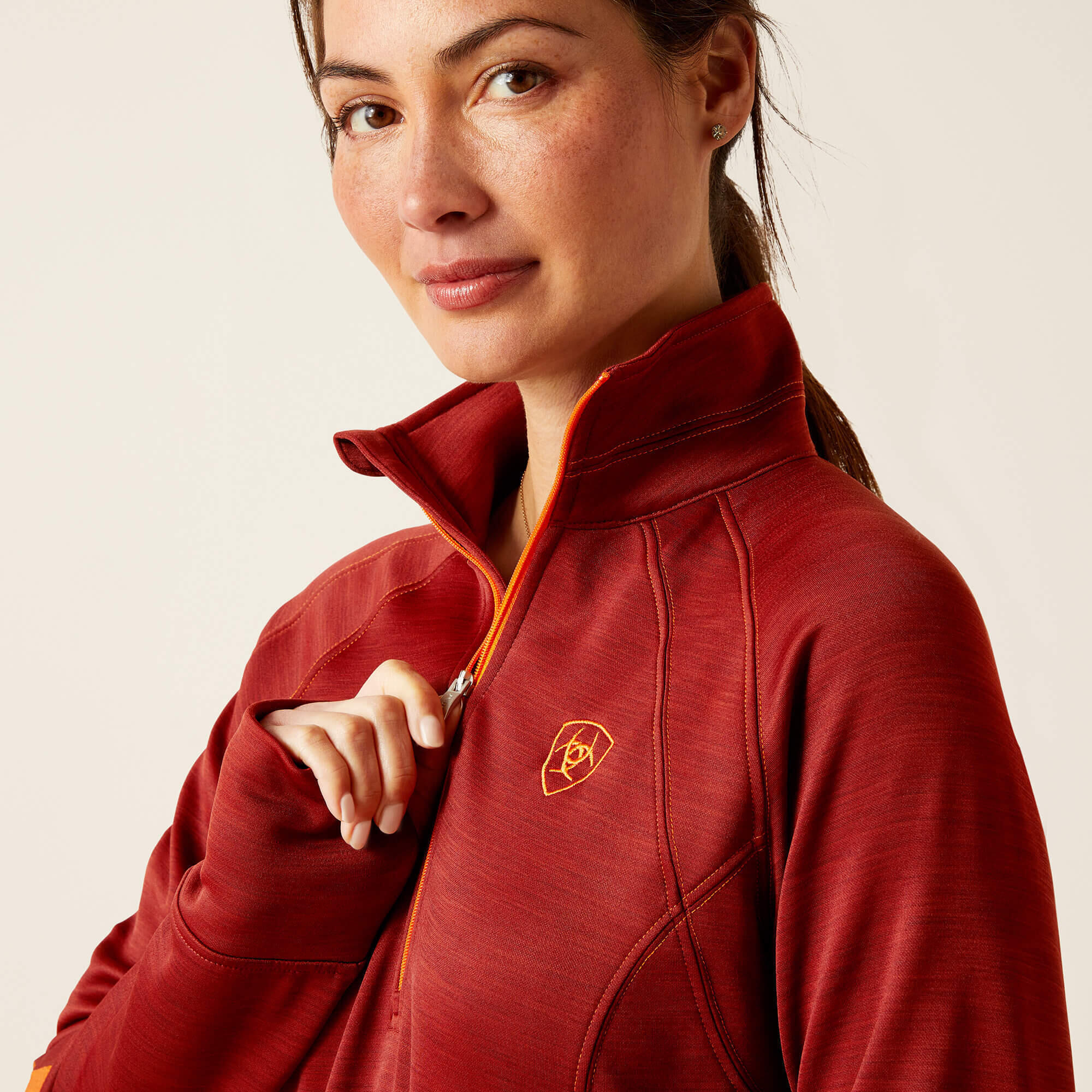 Women's 1/2 zip riding sweatshirt Ariat Tek Team